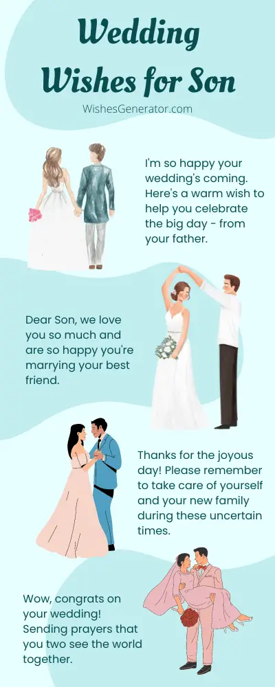 55 Wedding Wishes For Son Congratulations Messages And Prayers